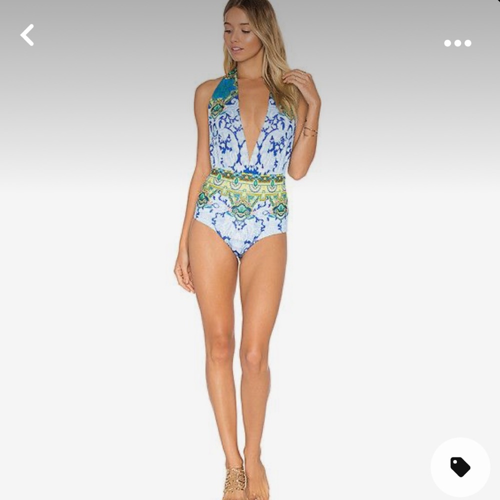 Rococo Sand Deep-V Halter Swim Suit - Picture 7 of 13